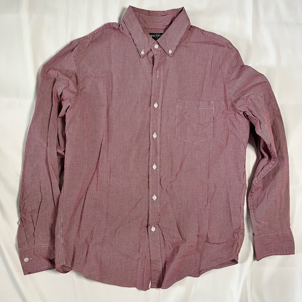 J.Crew mercantile men’s “flex” button down with small checks